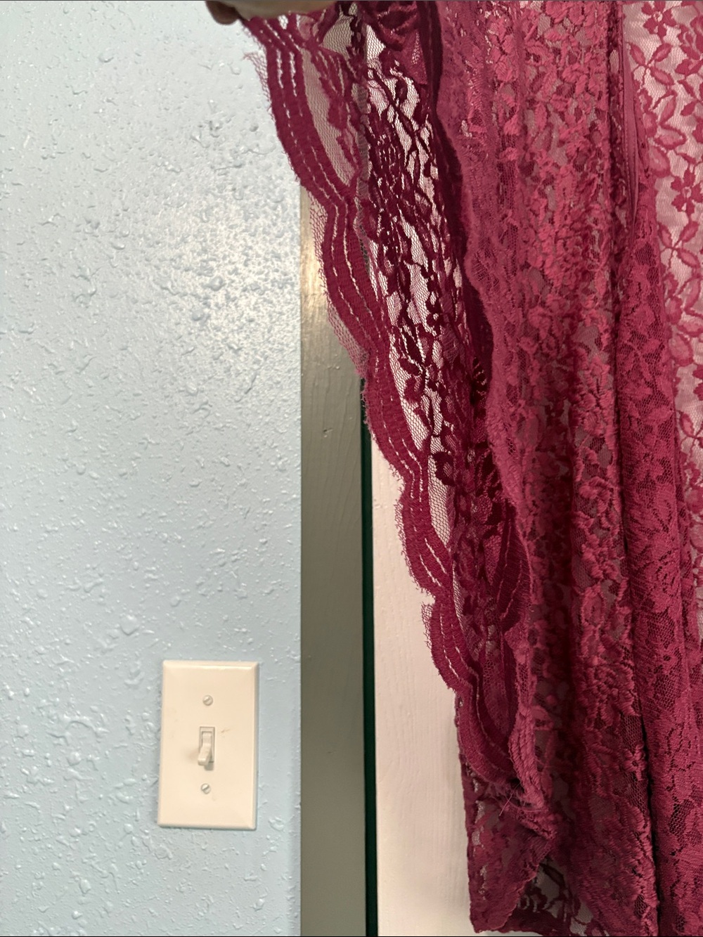 Wishful Park Burgundy Lace Kimono - Picture 3 of 6